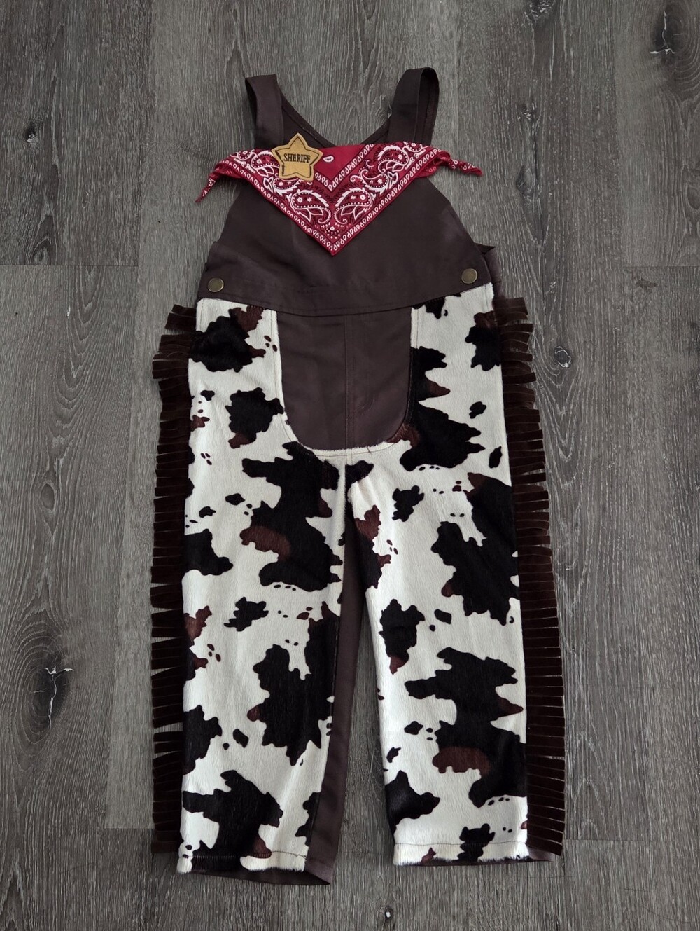 Crazy 8 Sheriff Cowboy Halloween Costume Unisex Wild Old West Toddler Jumpsuit